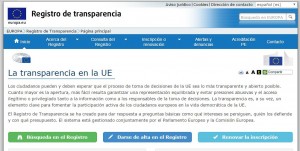 resgistro transparencia